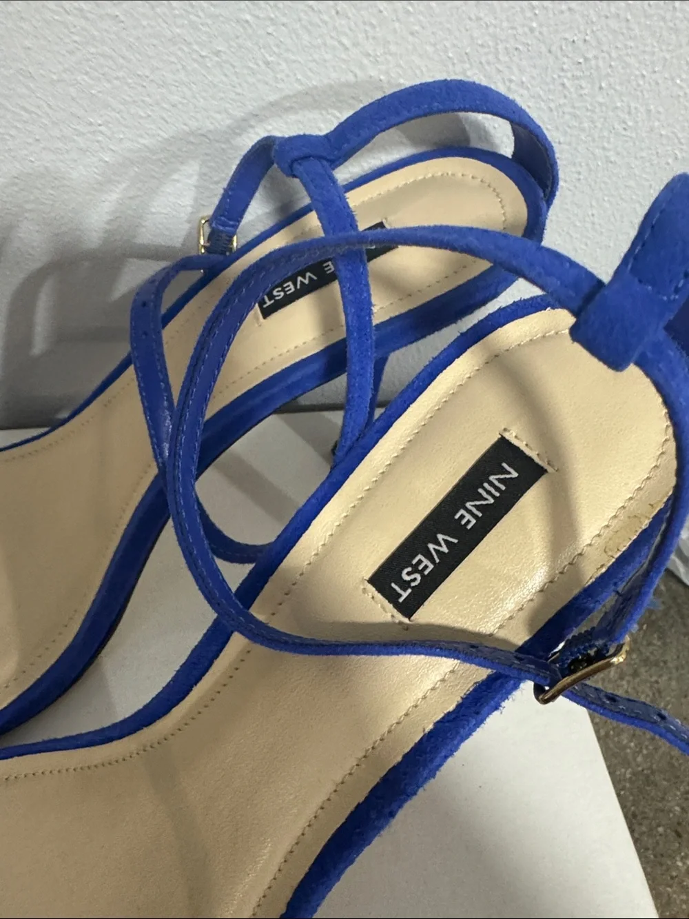 Nine West Yess Heels electric blue size 12 - Picture 3 of 12